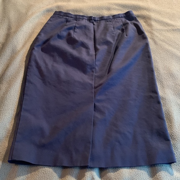 Talbots Petites navy pencil skirt with pockets size 4 - Picture 4 of 8